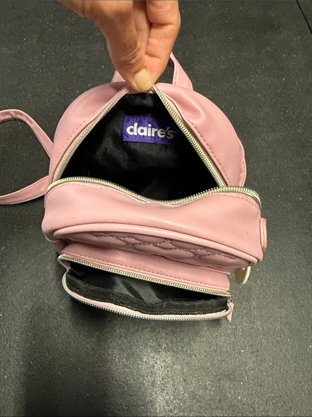 Pink mini backpack